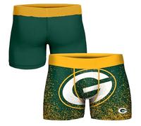 FOCO NFL Men's Officially Licensed Team Color Primary Logo Football Fan Essential Boxer Briefs Underwear - Green Bay Packers - X-Large