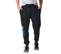 FOCO NFL Men's Officially Licensed Team Color Primary Logo Helmet Football Sweatpants Joggers Pants, Carolina Panthers, Small