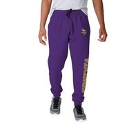 FOCO NFL Men's Officially Licensed Team Color Primary Logo Prime Time Football Sweatpants Joggers Pants, Minnesota Vikings, Large