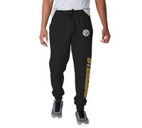 FOCO NFL Men's Officially Licensed Team Color Primary Logo Prime Time Football Sweatpants Joggers Pants, Pittsburgh Steelers, XXL