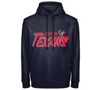 FOCO NFL Men's Officially Licensed Team Wordmark Distressed Performance Sideline Pullover Sweatshirt Hoodie, Houston Texans, XX-L