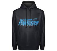 FOCO NFL Men's Officially Licensed Team Wordmark Distressed Performance Sideline Pullover Sweatshirt Hoodie, Carolina Panthers, XX-L
