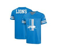 FOCO NFL Men's Officially Licensed Throwback Retro Primary Logo Game Day Football Jersey, Detroit Lions - Blue, S