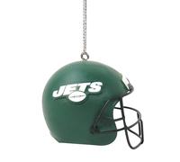 FOCO NFL New York Jets Resin Football Helmet Hanging Christmas Tree Ornament with Raised Logo