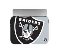 FOCO NFL Official 15" Inch Colorblock Primary Logo Zipper Laptop Computer Sleeve Case Bag (Las Vegas Raiders)