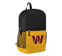 FOCO NFL Officially Licensed Football Team Color Primary Logo 2 Tone Big Logo Color Block School Bag Travel Backpack, Washington Commanders, One Size, Daypack Backpacks