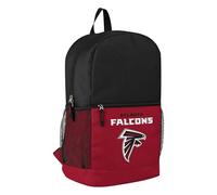 FOCO NFL Officially Licensed Football Team Color Primary Logo 2 Tone Big Logo Color Block School Bag Travel Backpack, Atlanta Falcons, One Size, Daypack Backpacks
