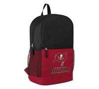 FOCO NFL Officially Licensed Football Team Color Primary Logo 2 Tone Big Logo Color Block School Bag Travel Backpack, Tampa Bay Buccaneers, One Size, Daypack Backpacks