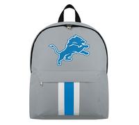 FOCO NFL Officially Licensed Team Color Primary Logo Solid Stripe Football School Bag Travel Backpack, Detroit Lions, One Size, Daypack Backpacks