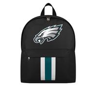 FOCO NFL Officially Licensed Team Color Primary Logo Solid Stripe Football School Bag Travel Backpack, Philadelphia Eagles, One Size, Daypack Backpacks