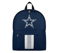 FOCO NFL Officially Licensed Team Color Primary Logo Solid Stripe Football School Bag Travel Backpack, Dallas Cowboys, One Size, Daypack Backpacks