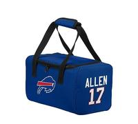 FOCO - NFL Officially Licensed Team Logo Dual Compartment Insulated Lunch Box Cooler Duffel Bag (Josh Allen - Buffalo Bills)