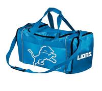 FOCO - NFL Officially Team Licensed Duffel Gym Bag, Detroit Lions, 11" x 11" x 21" (L x W x H), Duffel Bag