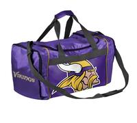 FOCO - NFL Officially Team Licensed Duffel Gym Bag, Minnesota Vikings, 11" x 11" x 21" (L x W x H), Duffel Bag