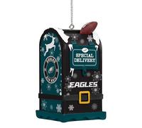 FOCO NFL Philadelphia Eagles Letters to Santa Mailbox Ornament, Holiday Tree Decoration