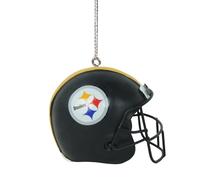 FOCO NFL Pittsburgh Steelers Resin Football Helmet Hanging Christmas Tree Ornament with Raised Logo