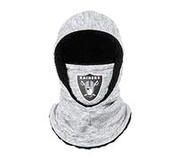 FOCO NFL Team Logo Hooded Gaiter Balaclava Face Cover Heather Gray