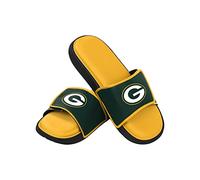 FOCO NFL Team Logo Legacy Sport Slide Green Bay Packers Sandals Shower XL