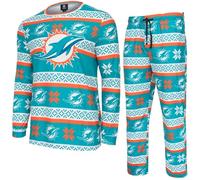 FOCO NFL Teams Winter XMAS Pajama Pants Longsleeve Holiday Set