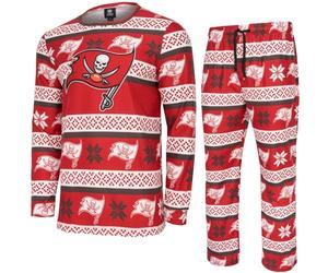 FOCO NFL Teams Winter XMAS Pajama Pants Longsleeve Holiday Set