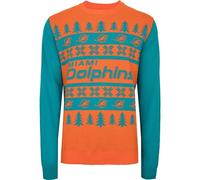 FOCO NFL Ugly Sweater XMAS Knit Pullover - Miami Dolphins - L
