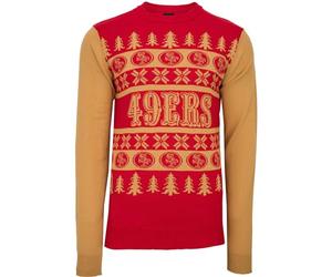 FOCO NFL Ugly Sweater Xmas Knit Pullover - San Francisco 49ers - S