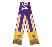 FOCO NFL Unisex-Adult Officially Licensed Team Color Stripe Wordmark Primary Logo Football Neck Warmer Scarf, Minnesota Vikings, One size