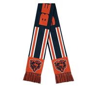 FOCO NFL Unisex-Adult Officially Licensed Team Color Stripe Wordmark Primary Logo Football Neck Warmer Scarf, Chicago Bears, One size