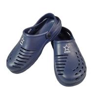 FOCO NFL Unisex-Adult Team Logo Solid Clogs with Heel Strap Comfortable Water Slip on Shoes, Dallas Cowboys, 8-9 Women/7-8 Men