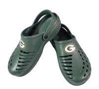 FOCO NFL Unisex-Adult Team Logo Solid Clogs with Heel Strap Comfortable Water Slip on Shoes, Green Bay Packers, 15-16 Women/13-14 Men
