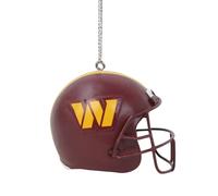 FOCO NFL Washington Commanders Resin Football Helmet Hanging Christmas Tree Ornament with Raised Logo