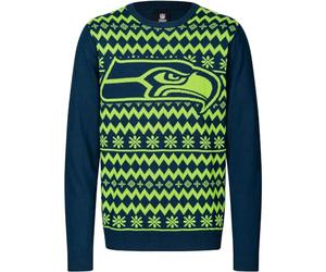 FOCO NFL Winter Sweater XMAS Knit Pullover - Seattle Seahawks - L