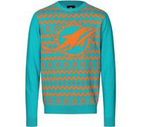 FOCO NFL Winter Sweater Xmas Knit Pullover - Miami Dolphins - XL