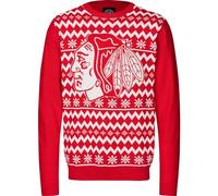FOCO NFL Winter Ugly Sweater XMAS Knit Pullover Chicago Blackhawk