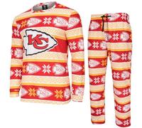 FOCO NFL Winter XMAS Pyjama Set - Kansas City Chiefs - M