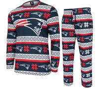 FOCO NFL Winter XMAS Pyjama Set - New England Patriots - L