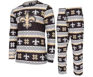 FOCO NFL Winter XMAS Pyjama Set - New Orleans Saints - M