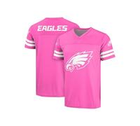 FOCO NFL Women's Officially Licensed Primary Logo Pink Game Day Football Jersey, Philadelphia Eagles - Pink, L
