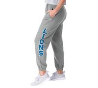 FOCO NFL Women's Officially Licensed Team Color Primary Logo Prime Time Football Sweatpants Joggers Pants, Detroit Lions, Large