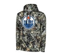FOCO NHL Men's Official Hunter Camo Primary Logo Performance Pullover Hoodie Sweatshirt, Edmonton Oilers - Hunter Camo, S
