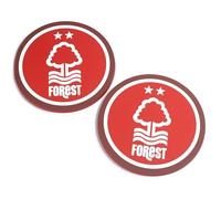 FOCO Coaster Set Nottingham Forest Football Club, 2-Pack, Red and White