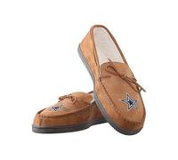 FOCO Oakland Raiders NFL Team Logo Moccasin Slippers - L