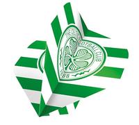 FOCO Offically Licenced Celtic Football Club 100 Micron Standard Shape Dart Flights, Striped, 1 Set of 3 Flights (F3918)