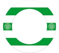 FOCO Offically Licenced Celtic Football Club Bhoys FC Dartboard and Darts Surround, Hoop, White/Green (SU206)