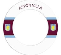 FOCO Offically Licensed Aston Villa Football Club Villans FC Dartboard and Darts Surround, White Stripe, Crest (SU216)