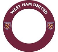FOCO Offically Licensed Football Club Hammers FC Dartboard and Darts Surround, Crest, Claret/White (SU243)