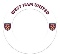 FOCO Offically Licensed Football Club Hammers FC Dartboard and Darts Surround, White, Crest (SU244)