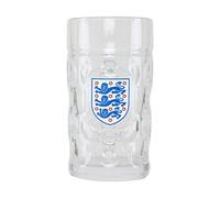 FOCO Official England Football Dimple Stein Glass 1000ml