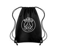 FOCO Official Licensed Paris Saint-Germain FC Black Mono Football Gym Bag with Drawstring