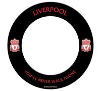 FOCO Official Liverpool FC Dartboard Surround - Black/Red Crest.